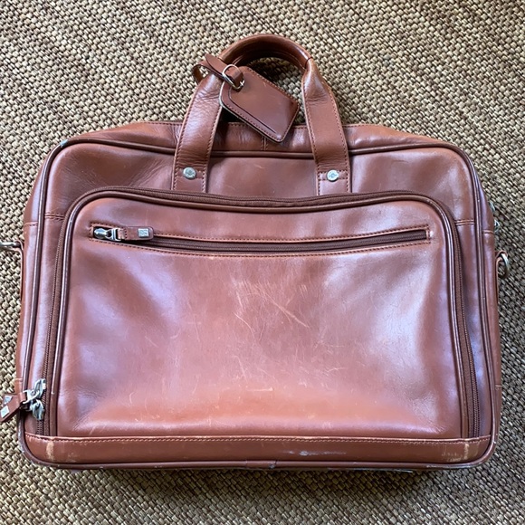 Cutter & Buck Bags Cutter Buck Leather Briefcase Style Bag Poshmark
